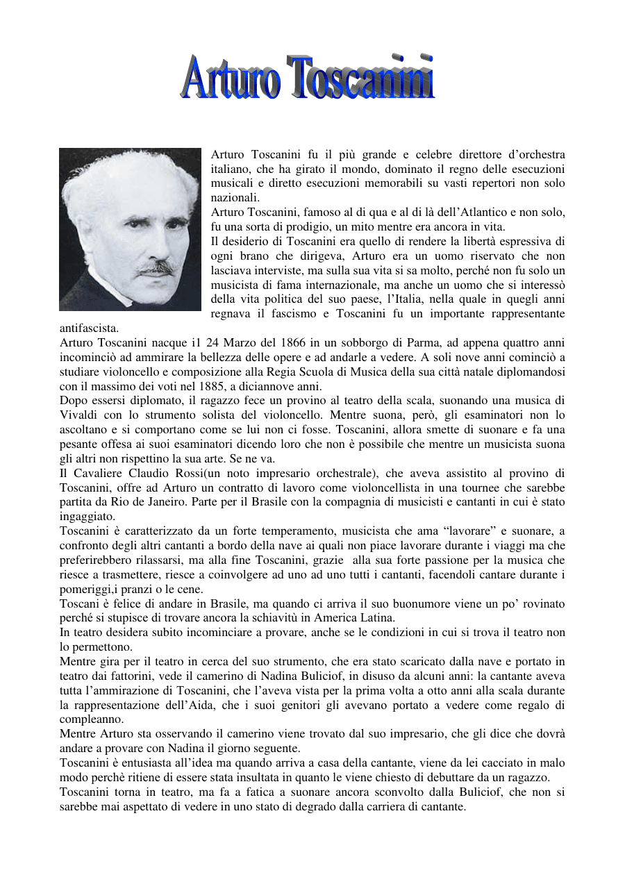 Arturo Toscanini: vita e carriera del grande direttore d'orchestra
