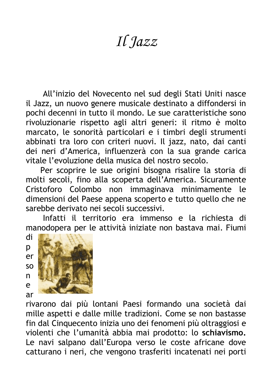 Origini e caratteristiche del Jazz