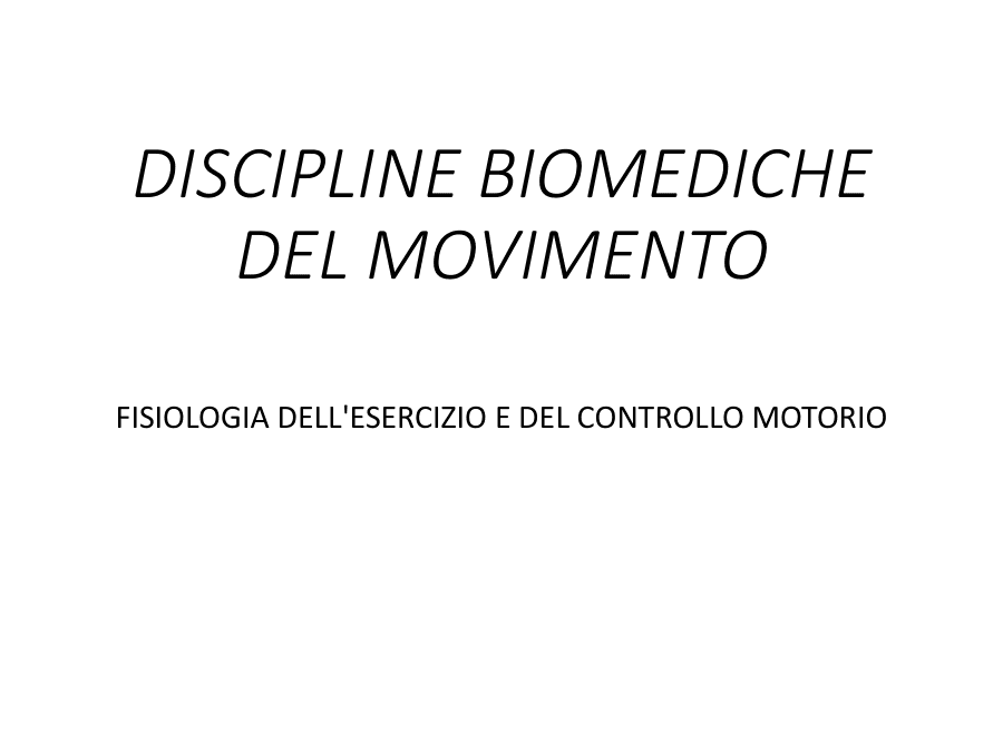 Codifica delle informazioni sensoriali nel movimento