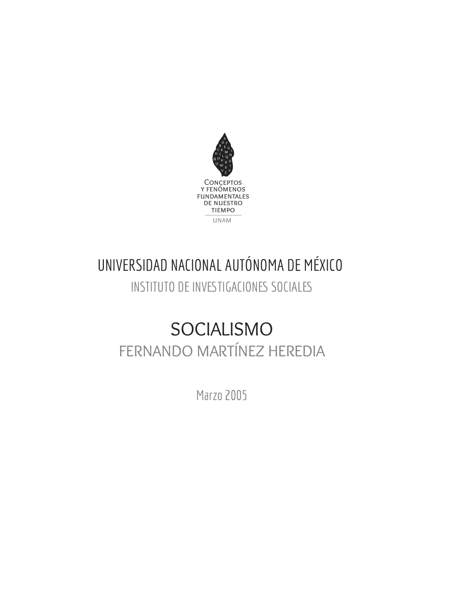 Conceptos y fenómenos fundamentales de nuestro tiempo
