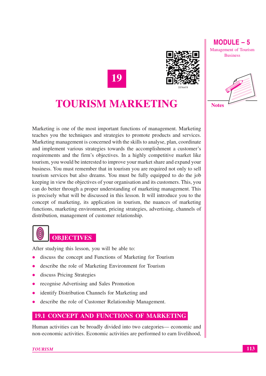 Tourism Marketing