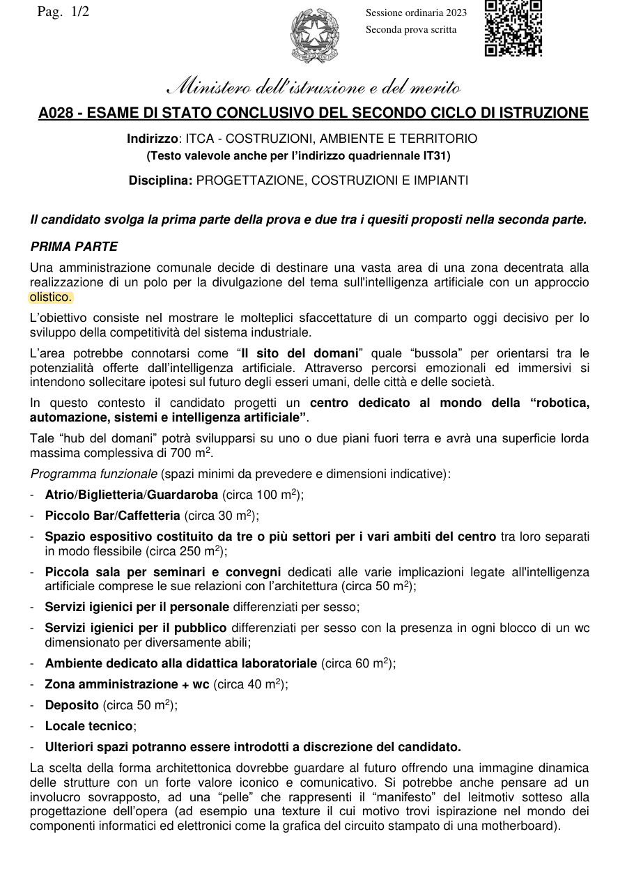 Progettazione di un centro per l'IA