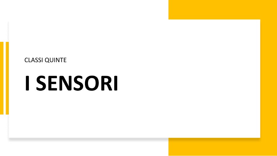 I sensori