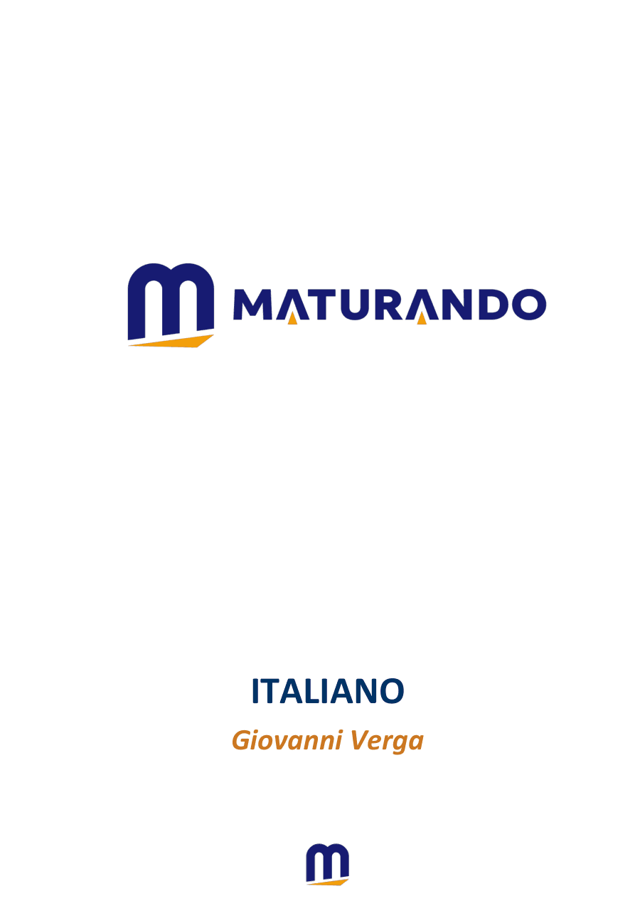 Copertina Giovanni Verga: Vita e Poetica