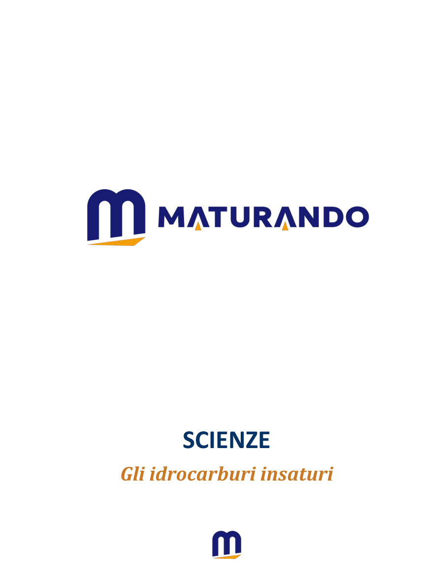 Copertina Idrocarburi insaturi