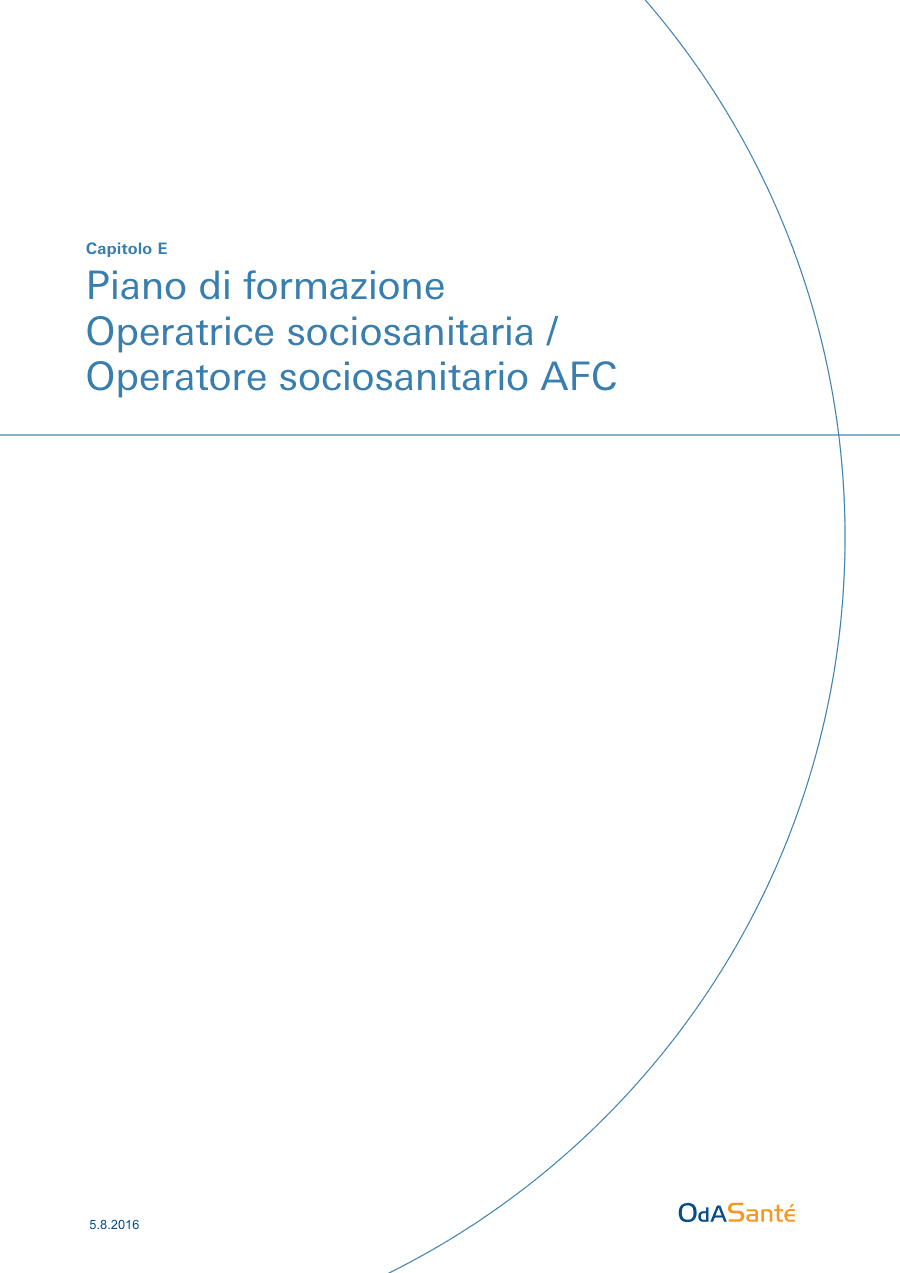 Piano di Formazione per Operatori Sociosanitari