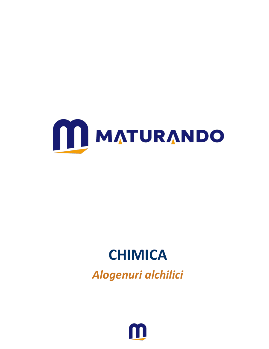 Copertina Alogenuri alchilici e reazioni