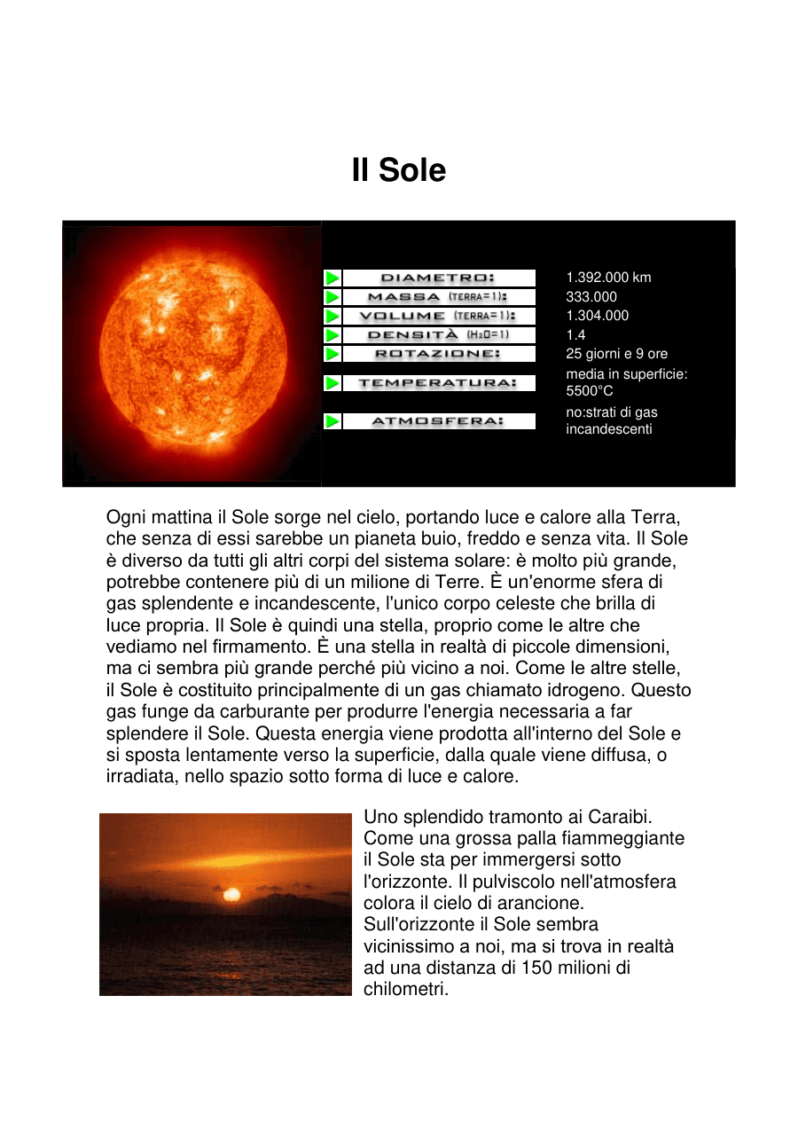 Il Sole e Mercurio: caratteristiche e distanza