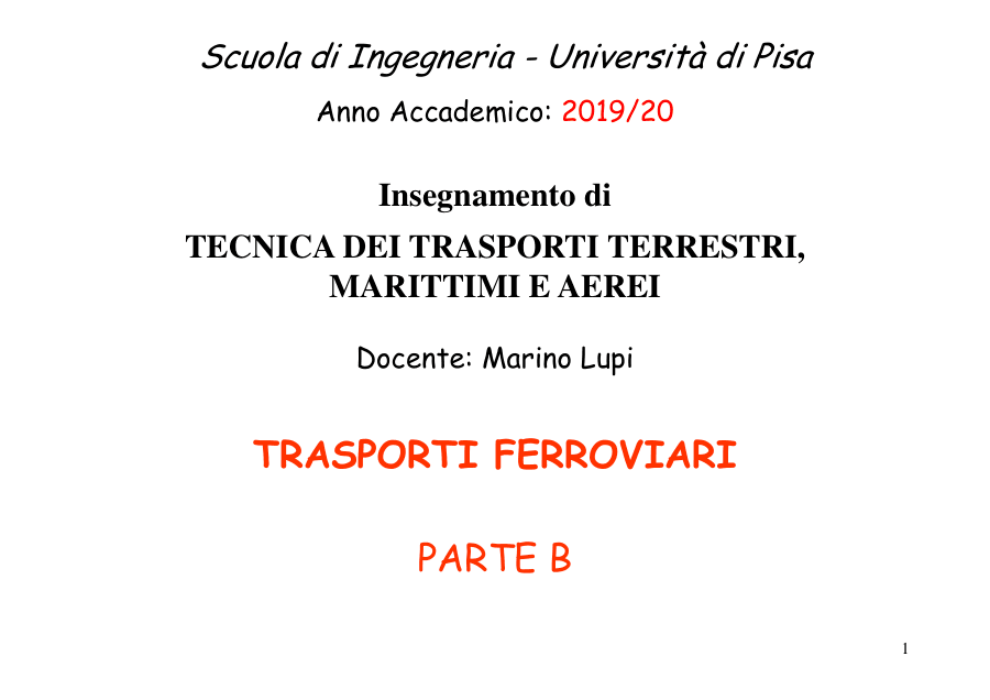 Segnalamento Europeo ERTMS/ETCS nei Trasporti Ferroviari