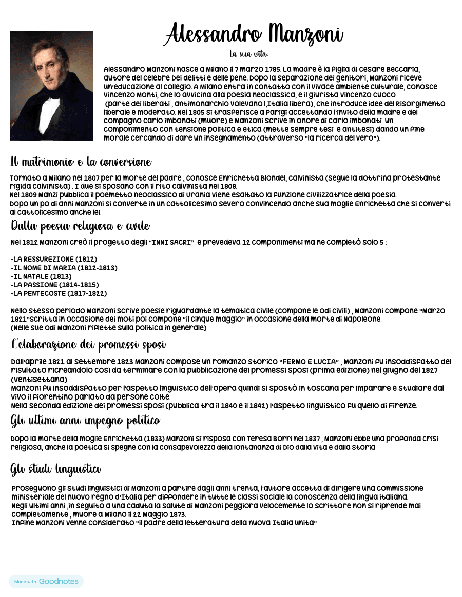 Copertina Vita e opere di Alessandro Manzoni