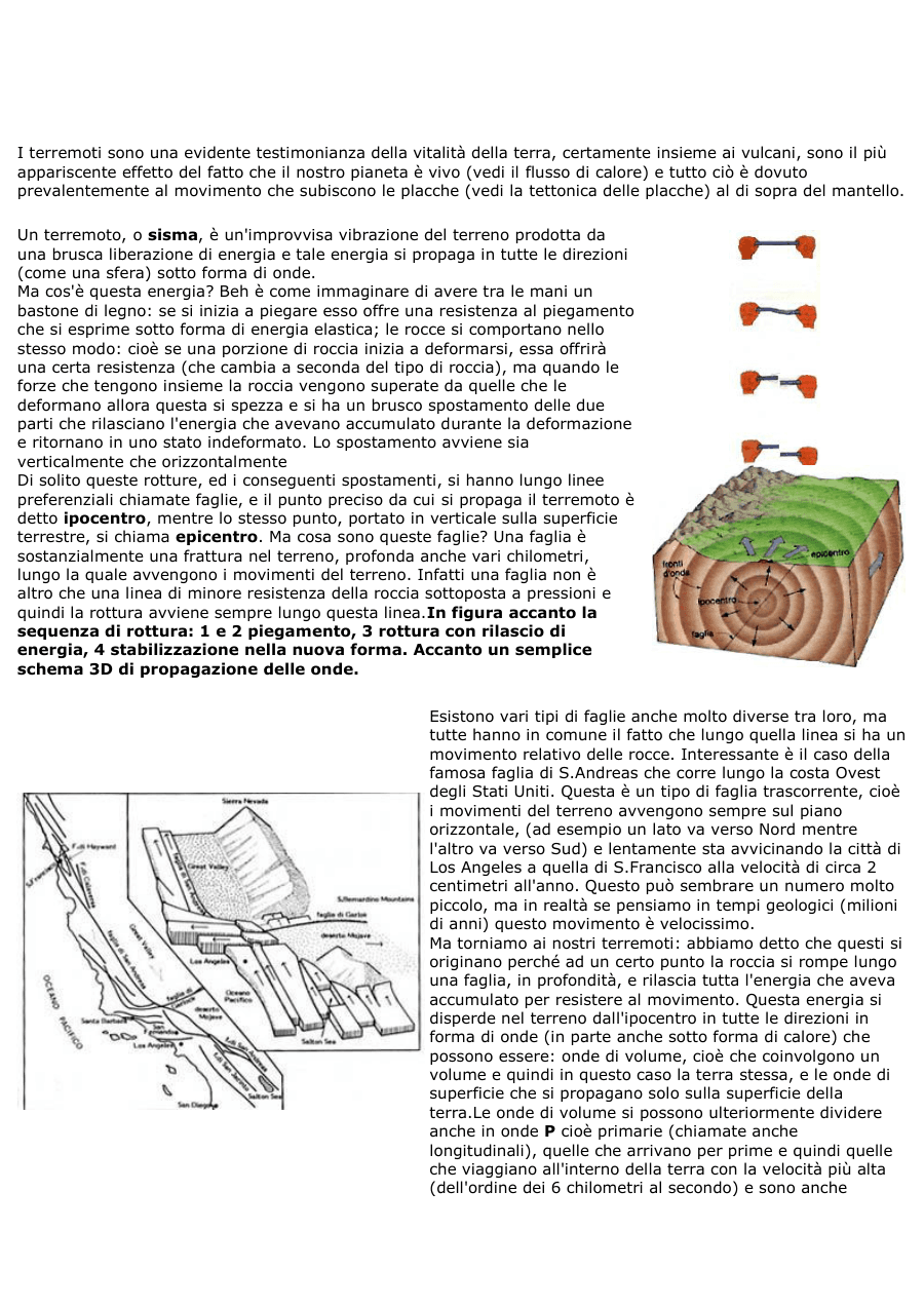 Terremoti: cause, tipi e propagazione delle onde sismiche