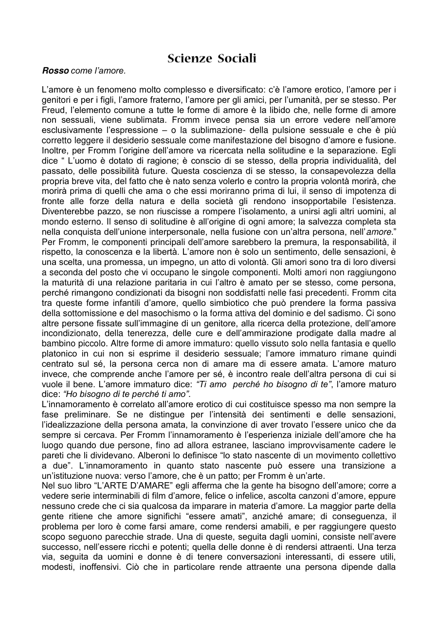 L'amore secondo Fromm: tipologie e significato