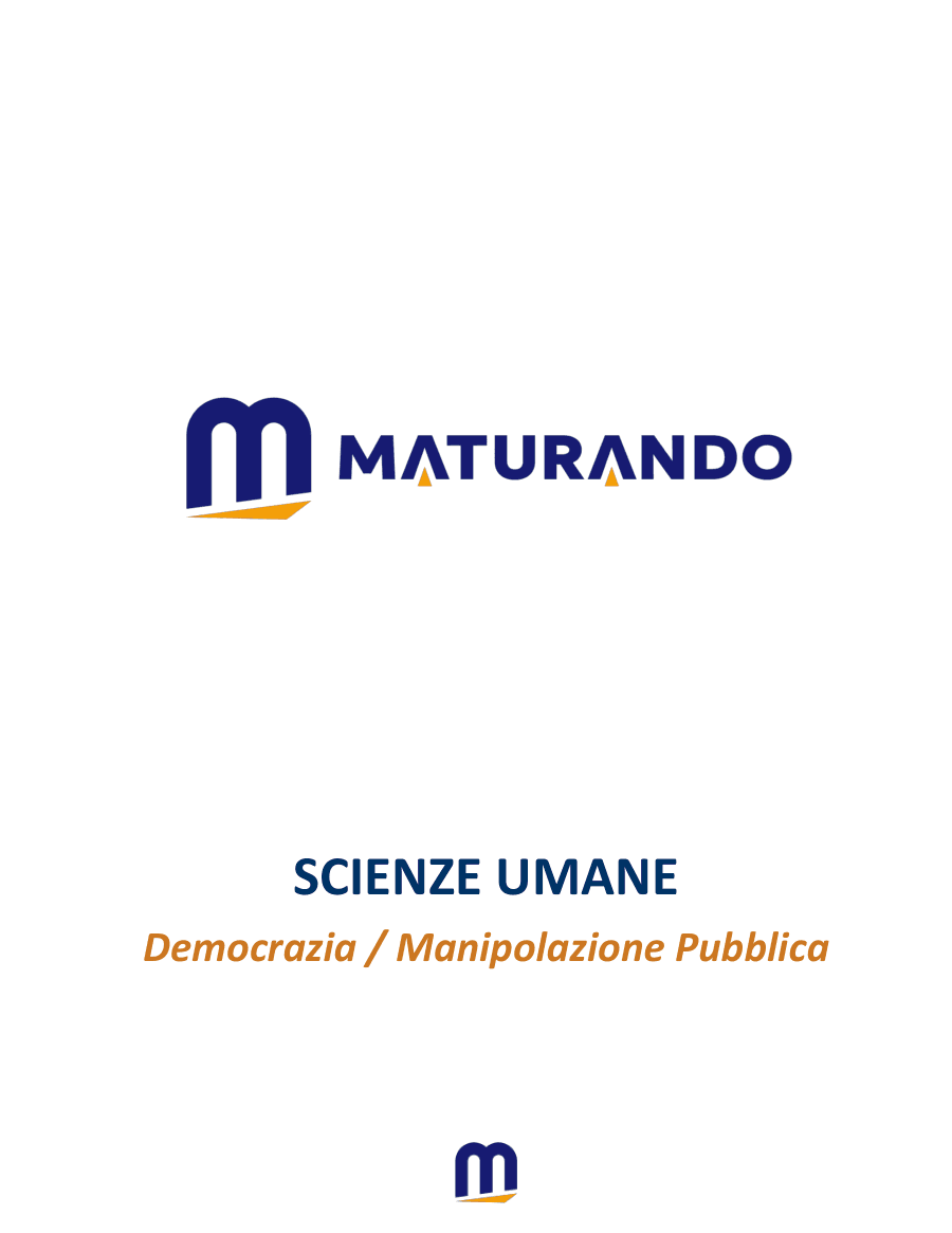 Copertina Democrazia e Manipolazione Pubblica