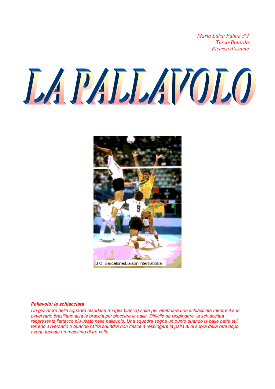 La schiacciata nella pallavolo