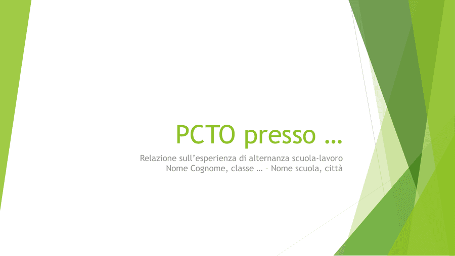Relazione sull'esperienza di alternanza scuola-lavoro