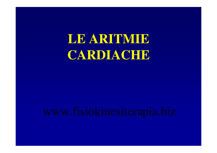 Le aritmie cardiache e le cellule del cuore
