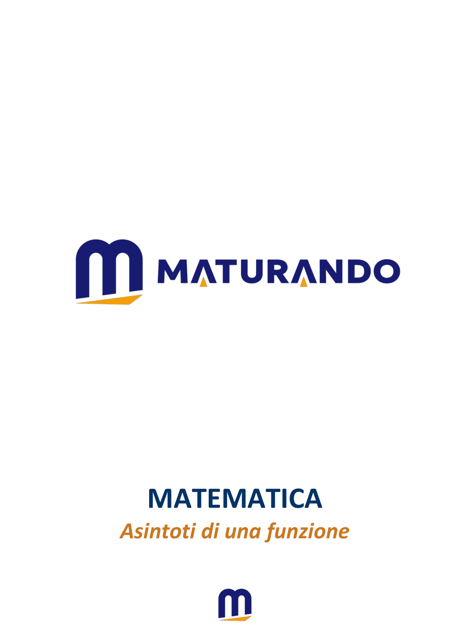 Copertina Asintoti di una funzione