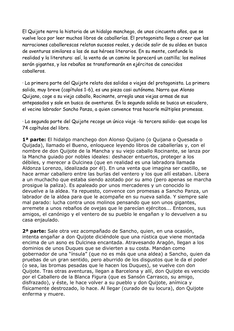 El Quijote de la Mancha