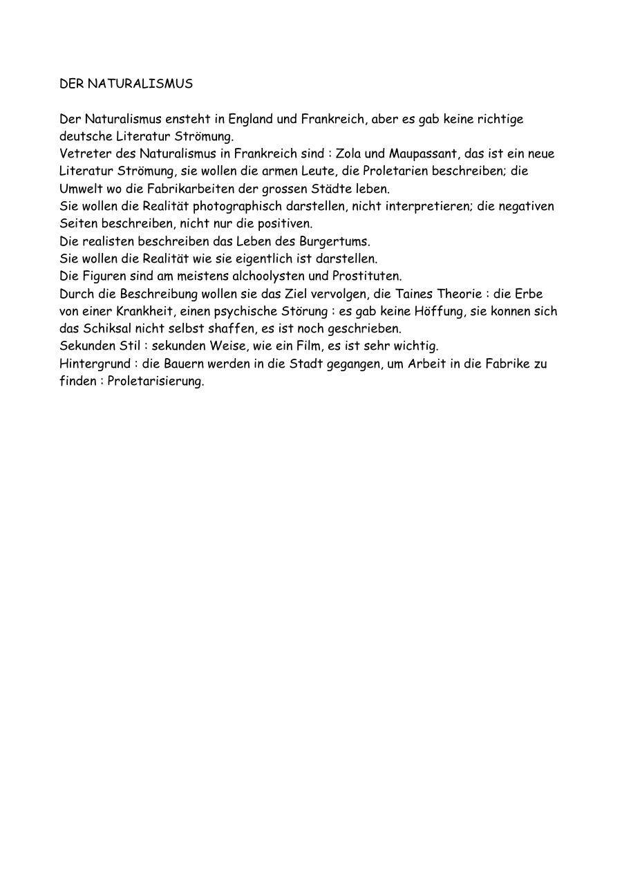 Der Naturalismus