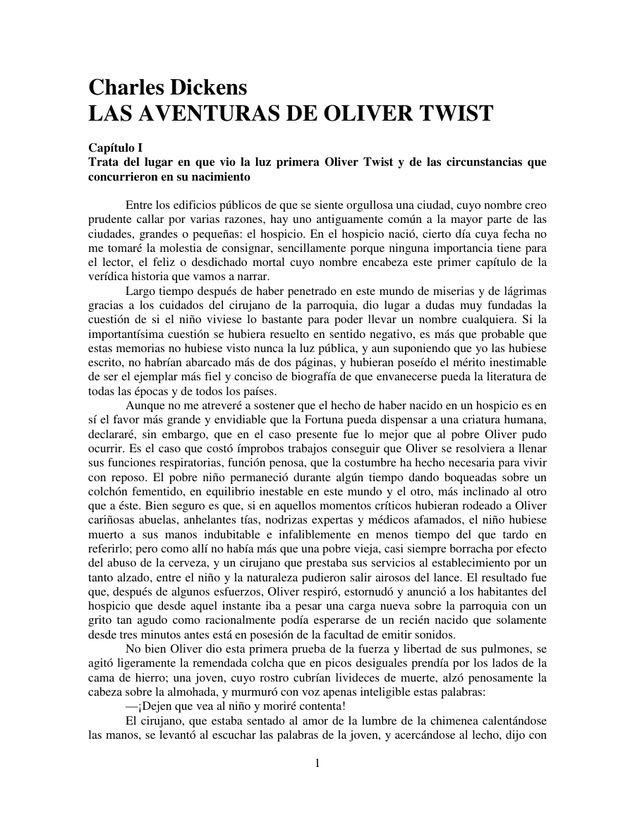 Las aventuras de Oliver Twist