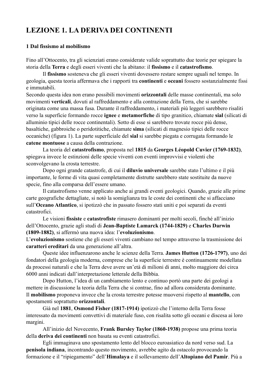 La deriva dei continenti