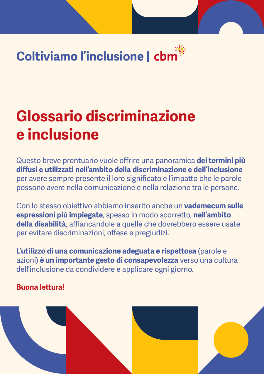 Glossario su Discriminazione e Inclusione