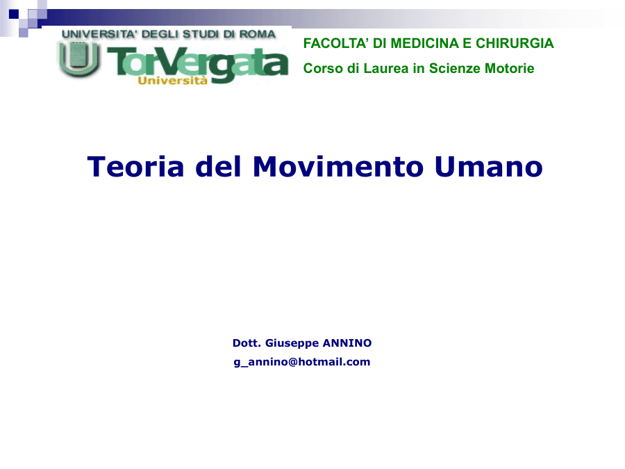Teoria del Movimento Umano