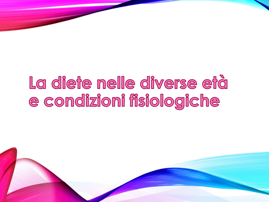 Diete e alimentazione sana