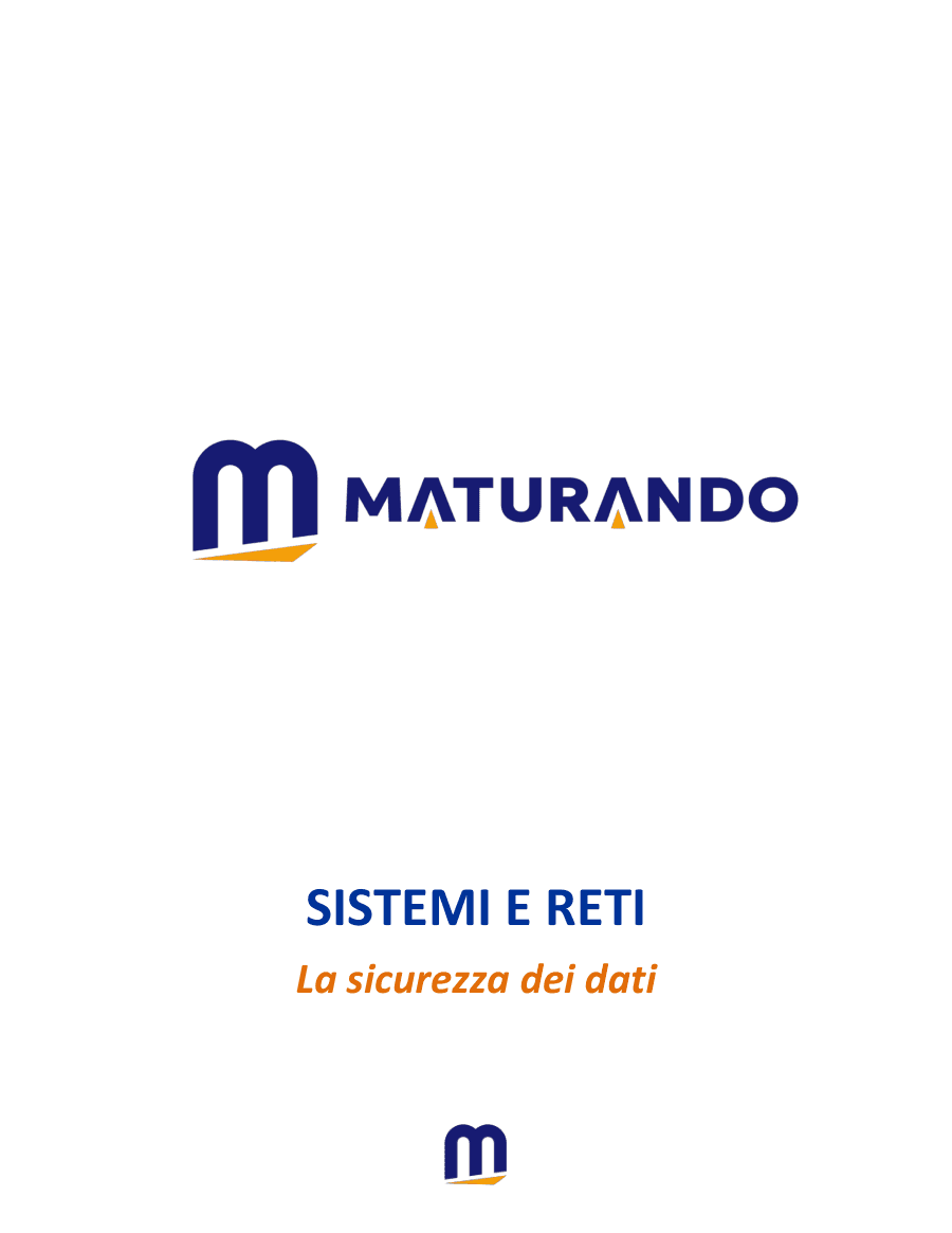 Copertina Sicurezza dei dati e protezione