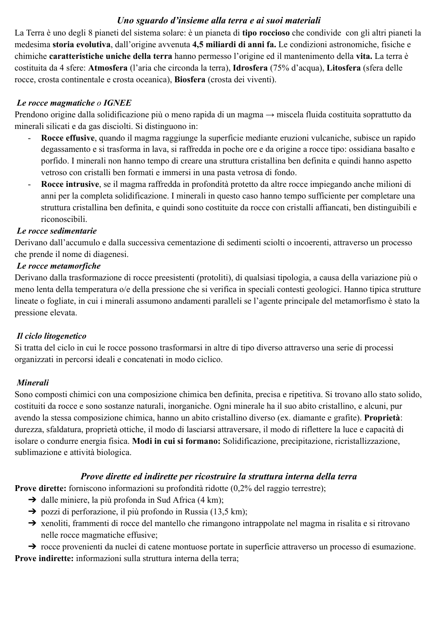Terremoti e vulcani: struttura della Terra e onde sismiche