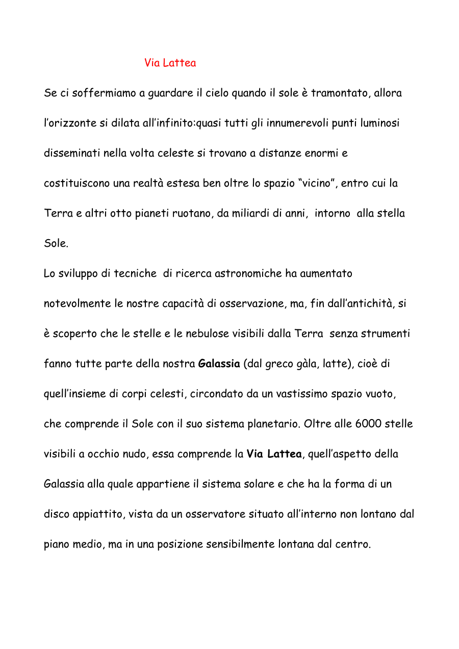 La Via Lattea: Struttura e Mitologia