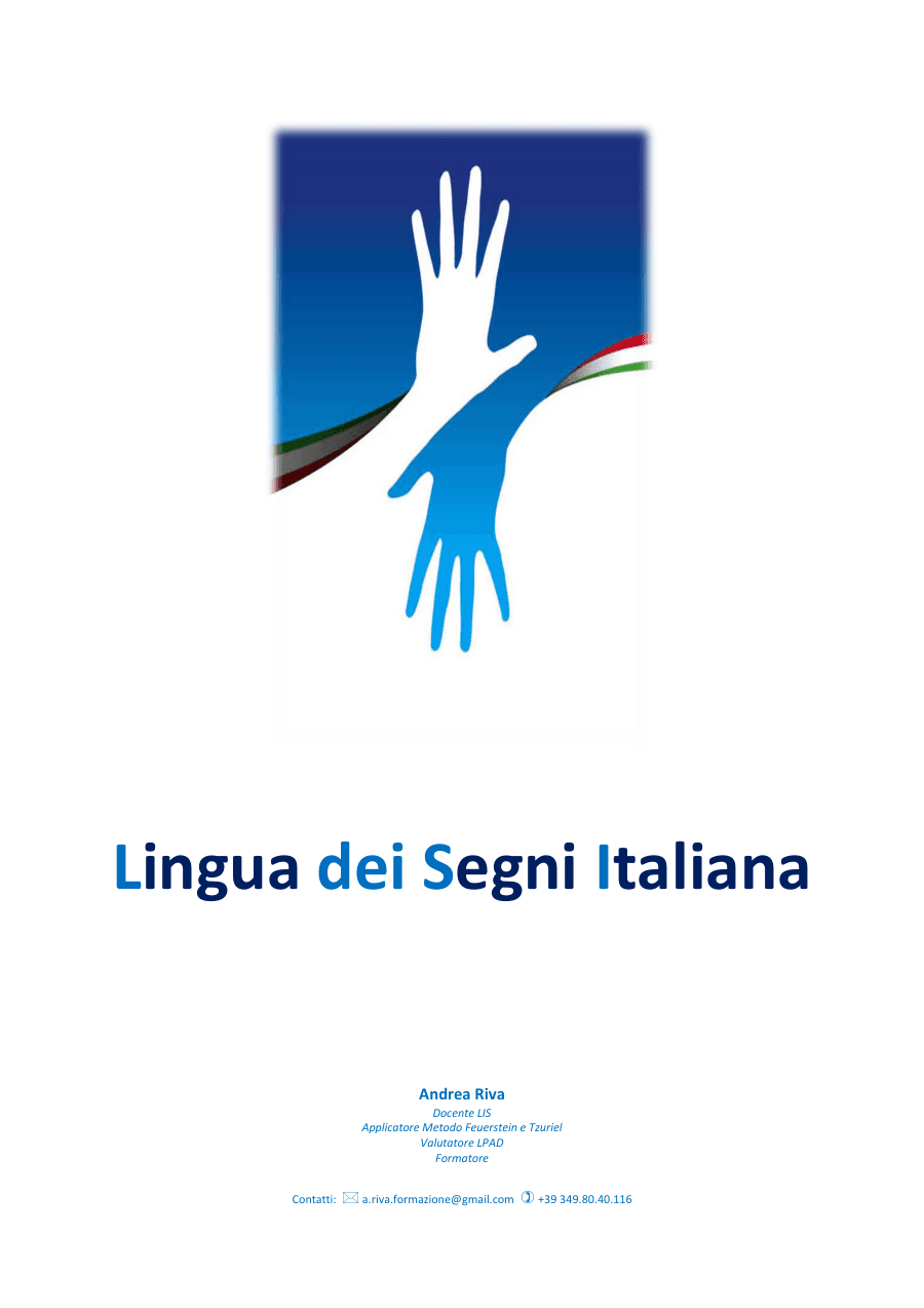 Introduzione alla Lingua dei Segni Italiana (LIS)