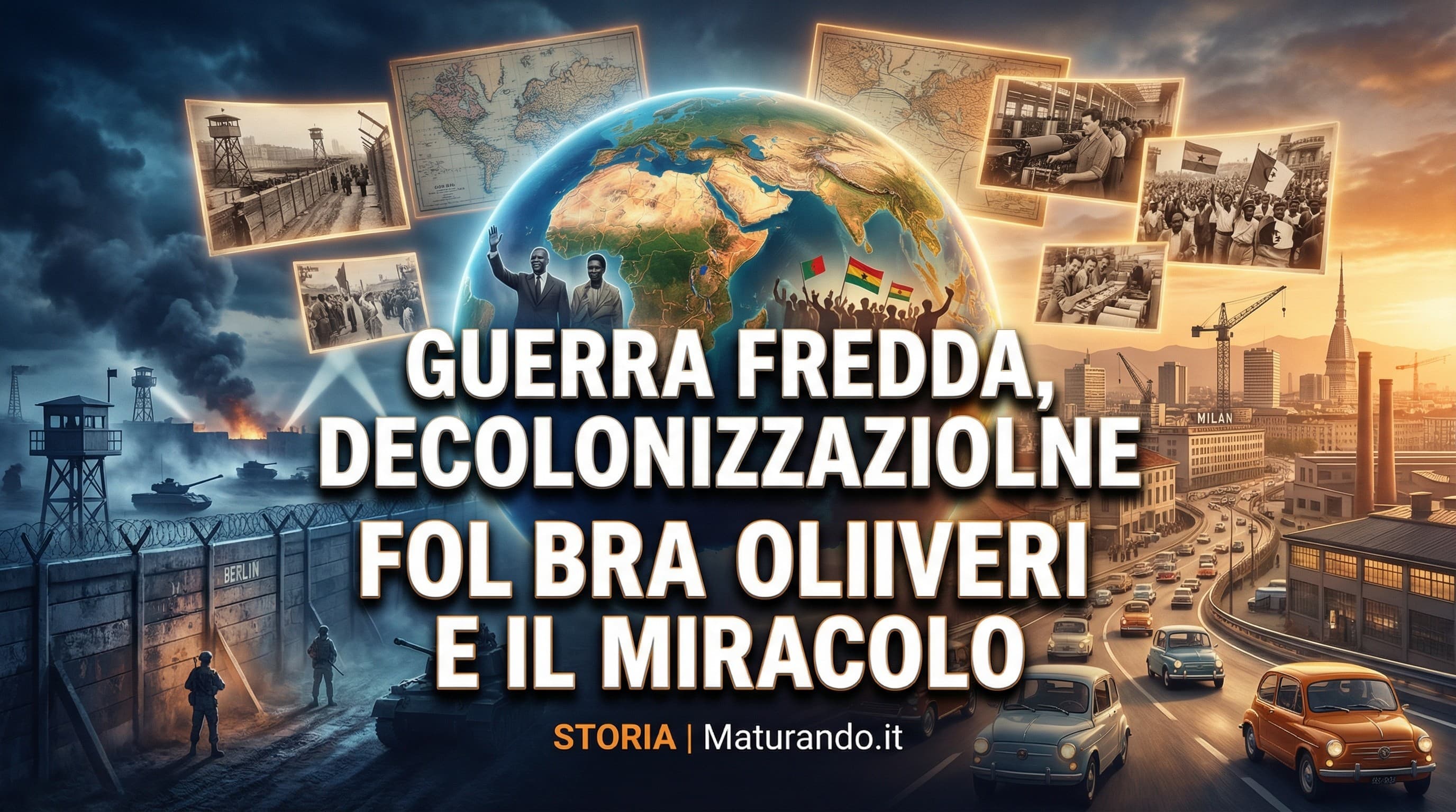 Guerra Fredda, decolonizzazione e il miracolo economico (1955-1975): riassunto maturità