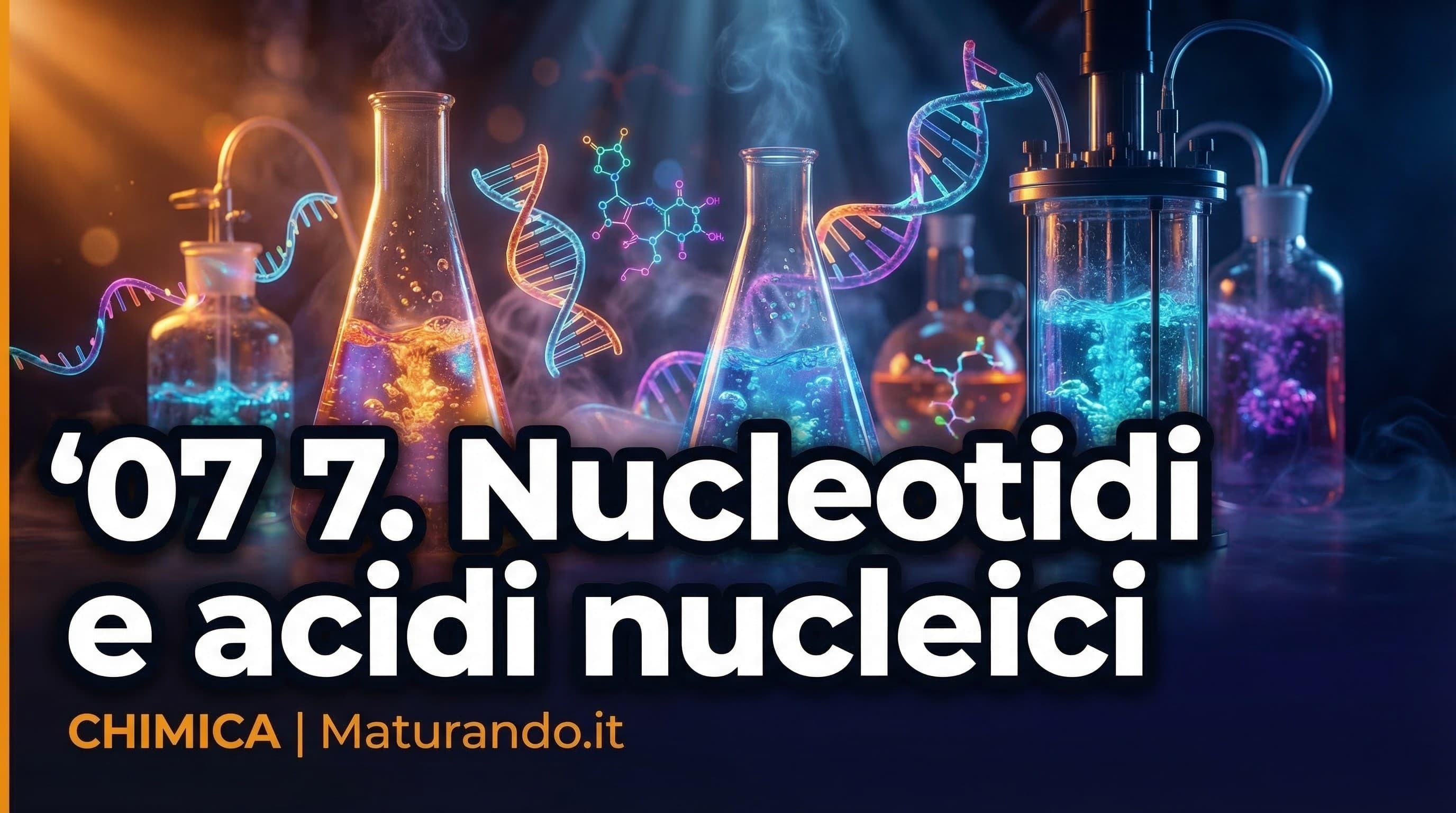 07 7. Nucleotidi e acidi nucleici: il segreto della doppia elica che ti salva all'orale