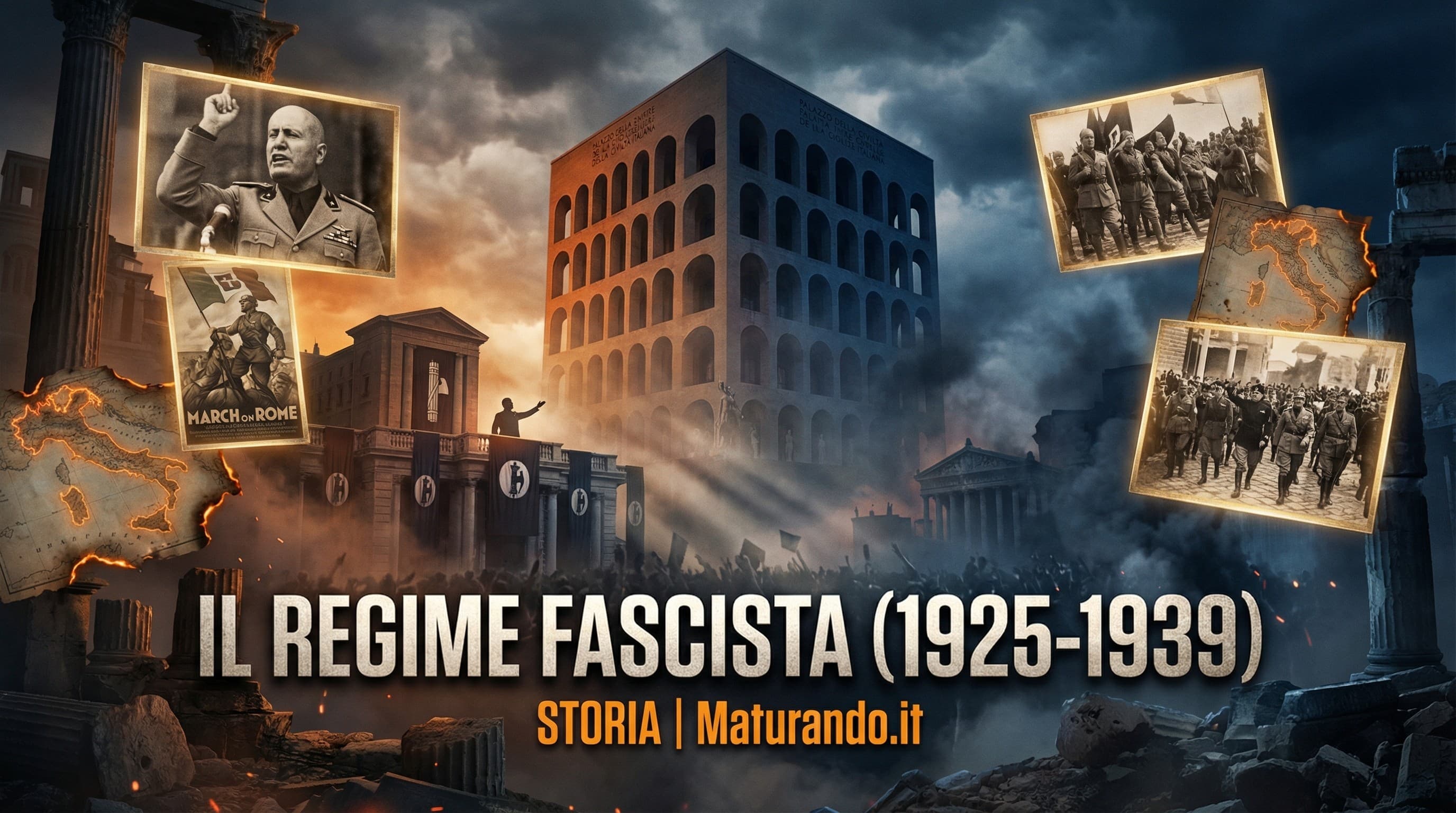 Il regime fascista (1925-1939): riassunto per la maturità