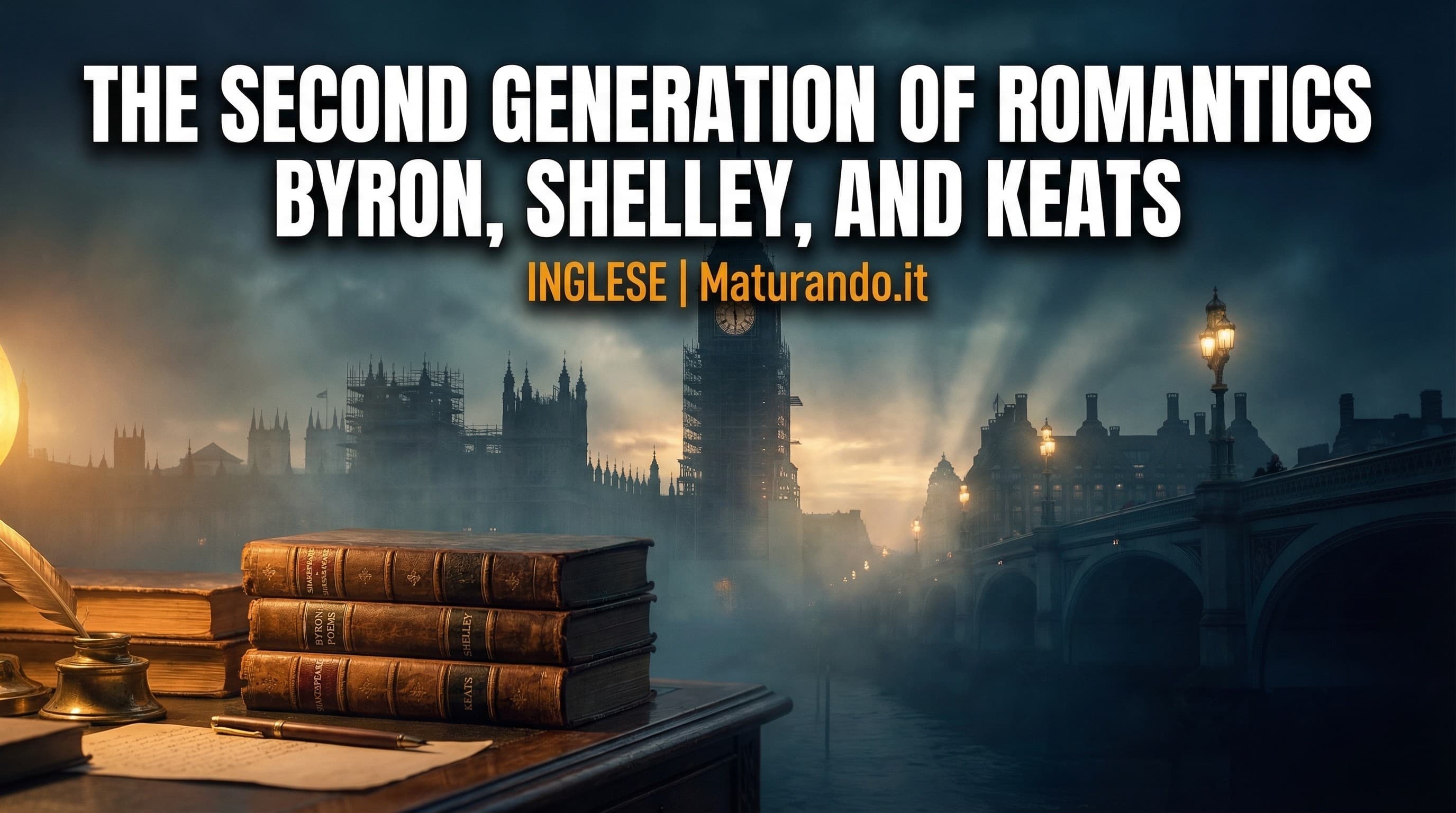 Byron, Shelley, Keats: la Second Generation dei Romantics per la maturità