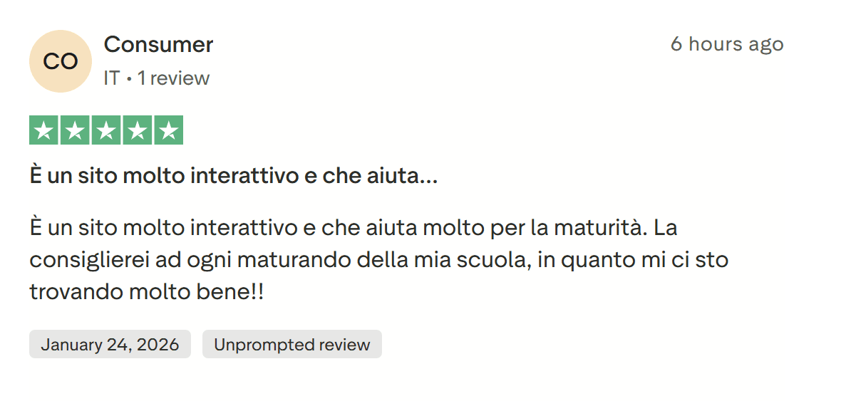 Recensione Trustpilot