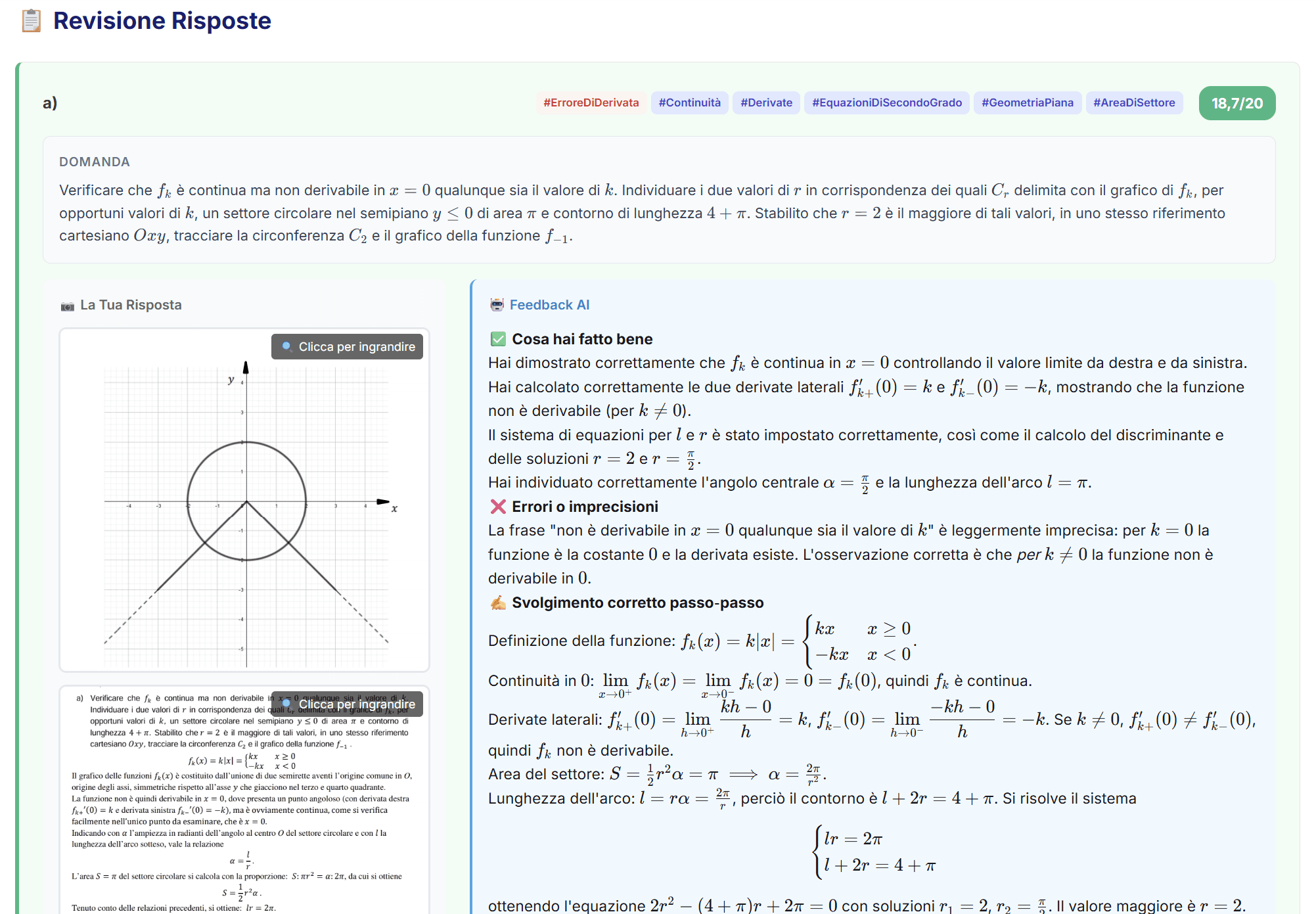 Correzione e Feedback AI
