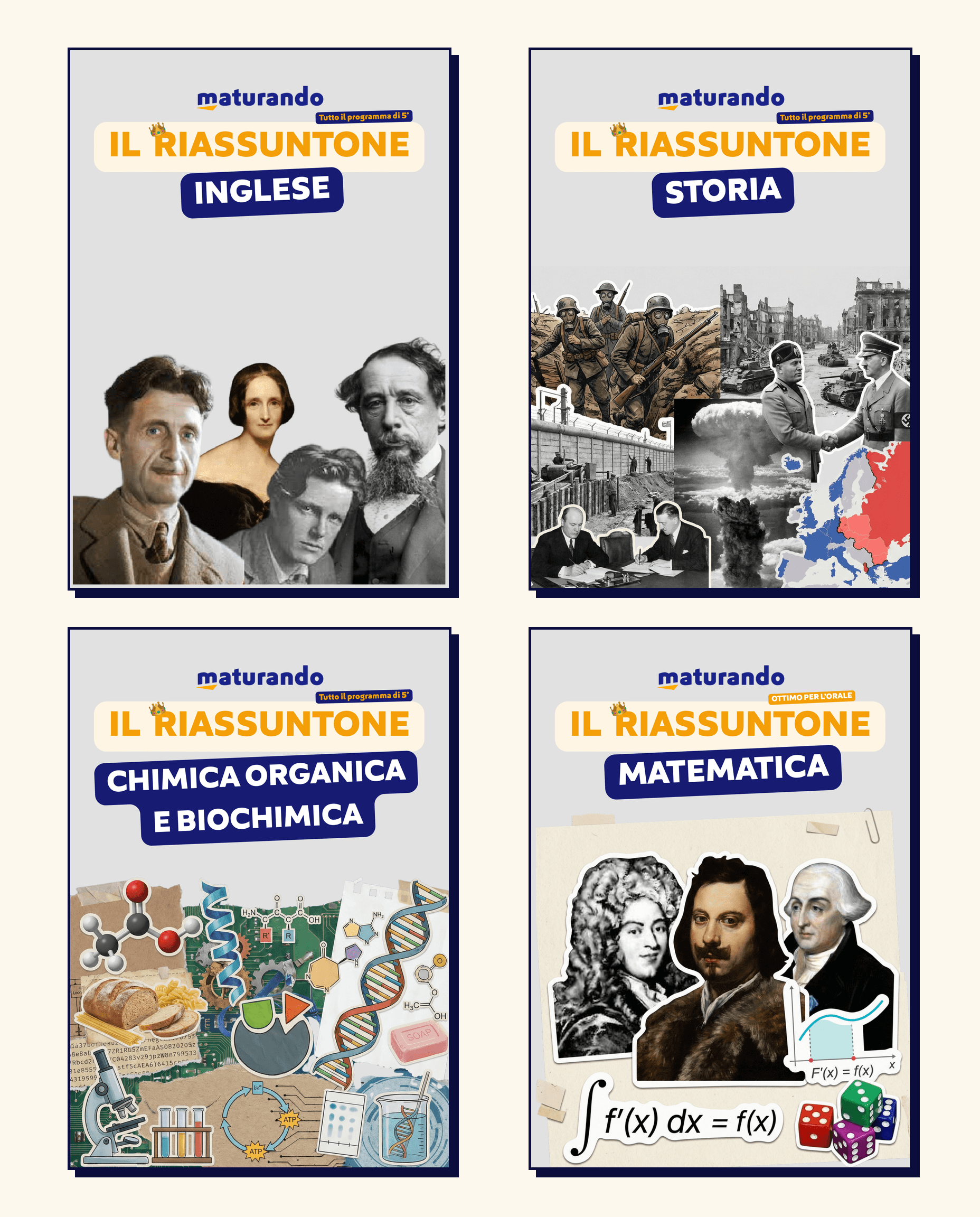 Pack Maturità - Riassuntoni per le materie disponibili