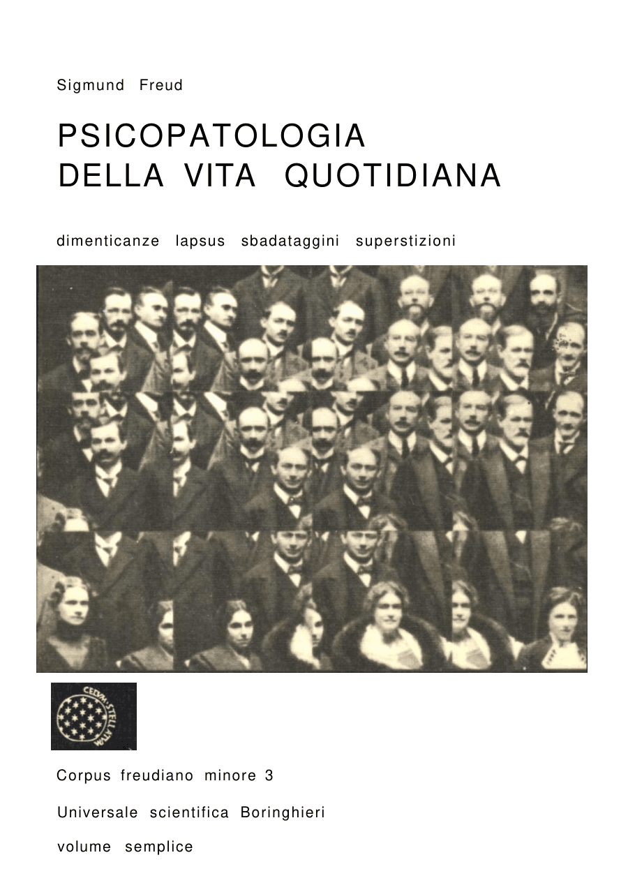 Copertina Psicopatologia della vita quotidiana di Freud