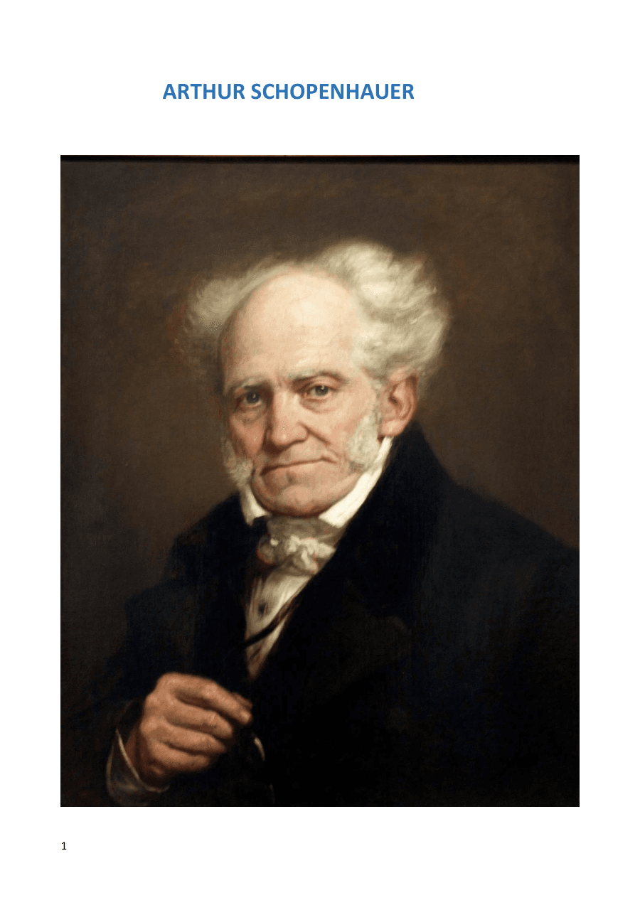 Copertina Arthur Schopenhauer