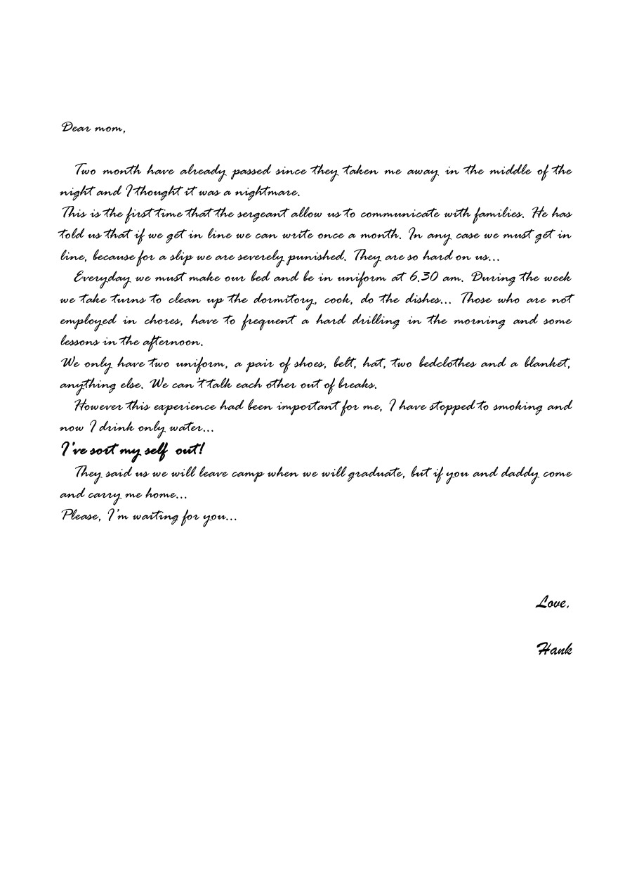 Copertina Letter from Camp