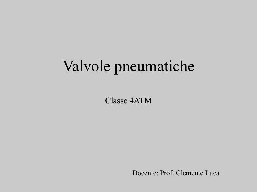 Valvole pneumatiche