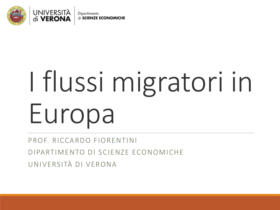 Flussi migratori in Europa: motivi e fenomeni