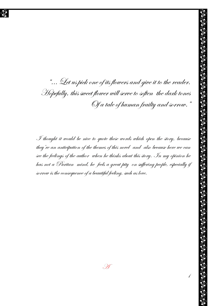 Copertina The Scarlet Letter: An Analysis