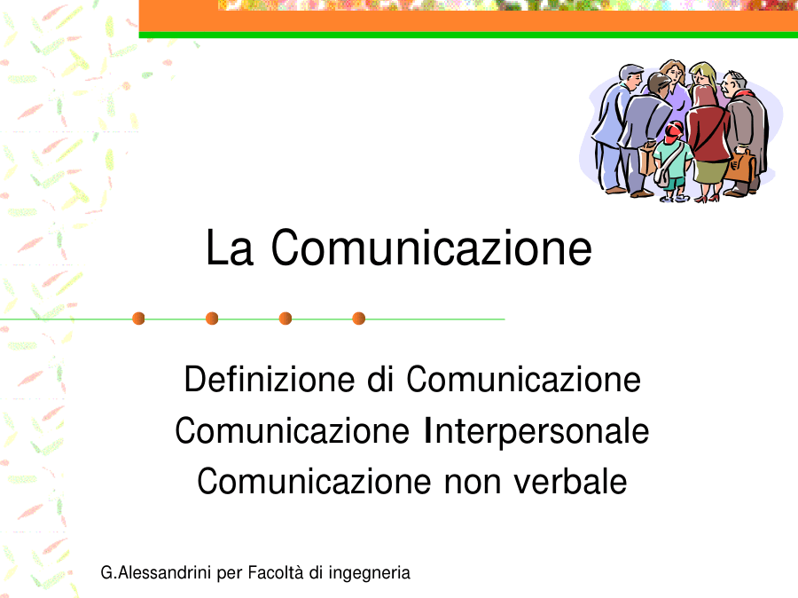 Introduzione alla Comunicazione Interpersonale