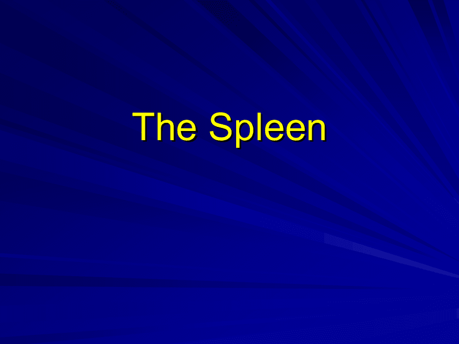 The Spleen