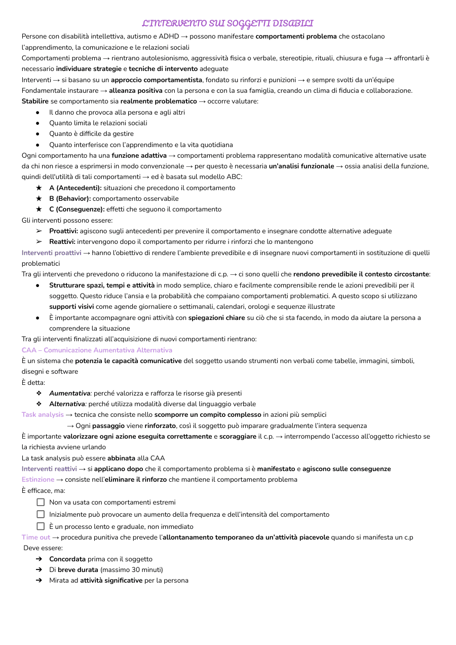 Copertina Intervento sui soggetti disabili