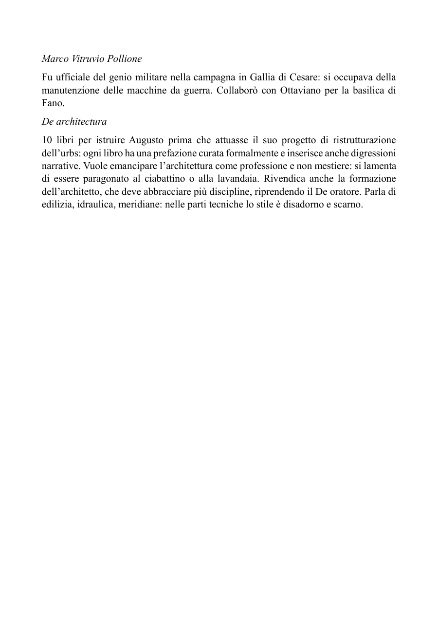 Copertina Vitruvio e De architectura