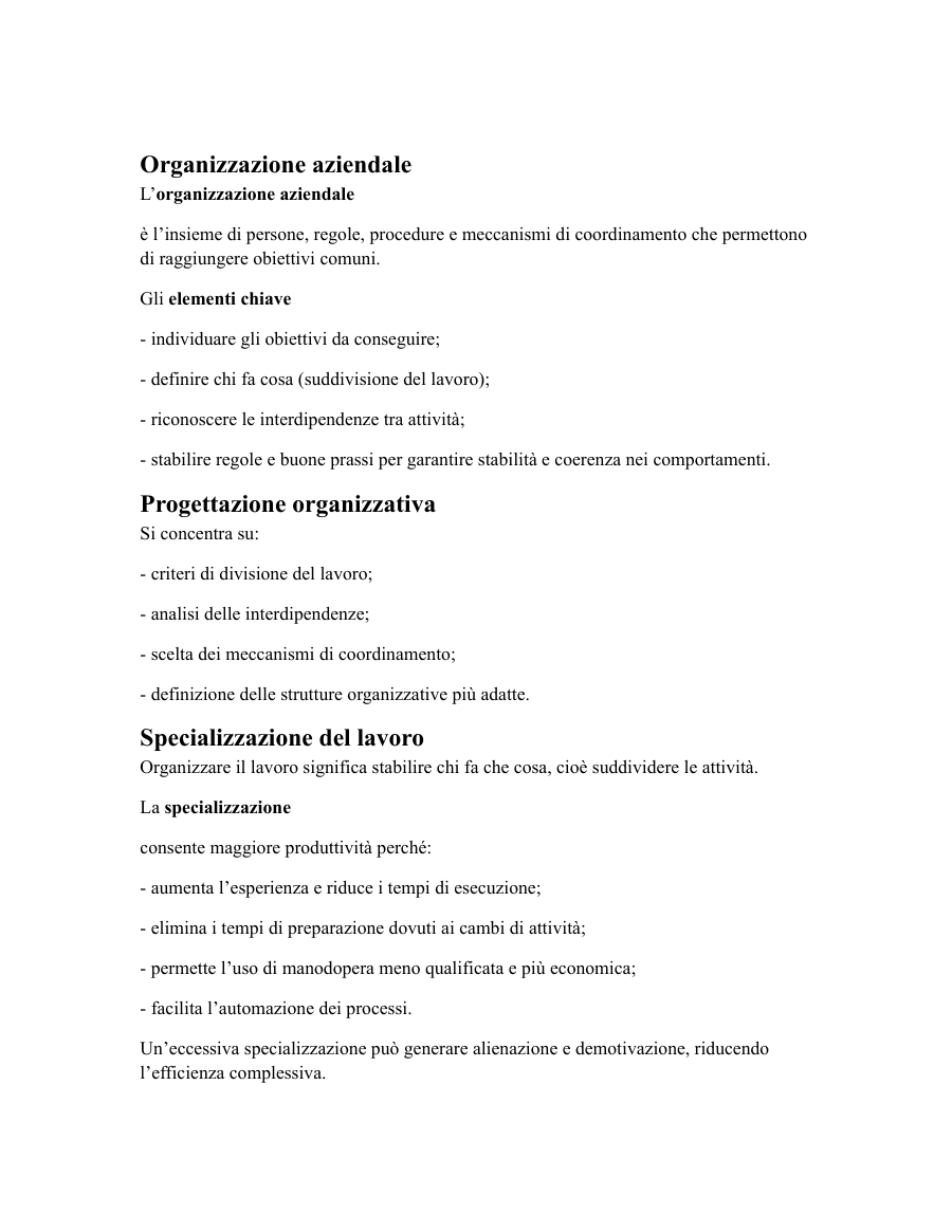 Copertina Organizzazione Aziendale e Strutture